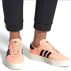 Woman's Pink Adidas Samba Sneakers. Sz 10.